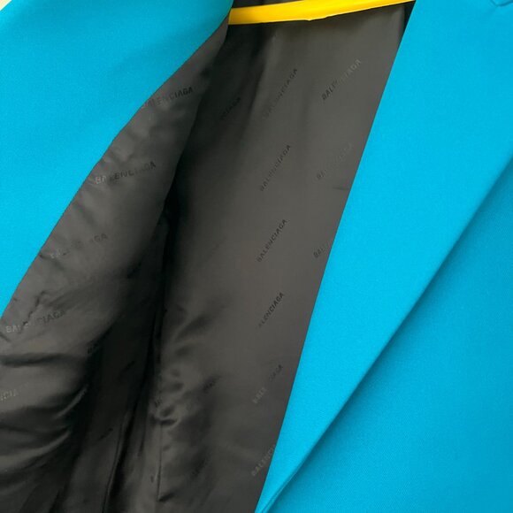 Balenciaga Waisted technical-twill blazer & matching trousers - Picture 8 of 10